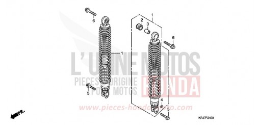 REAR CUSHION FES125AB de 2011